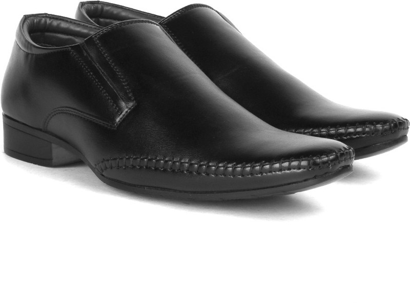 Bata I Stich Men synthetic Leather Slip On Shoes For Men(Black) Bata I Stich Men synthetic Leather Slip On Shoes For Men(Black)