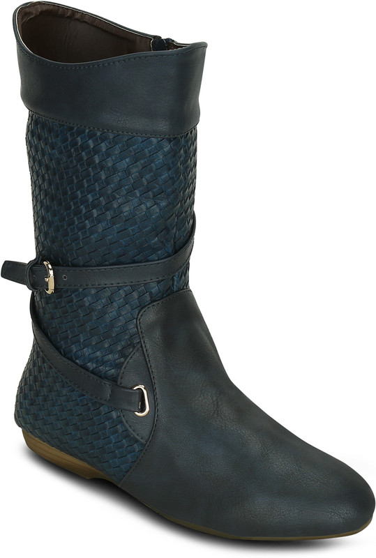 Get Glamr DAWN Boots For Women(Black, Navy)