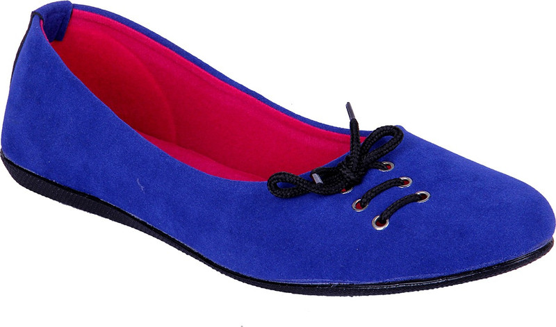 Goyal Blue Lace Bellies For Women(Blue)