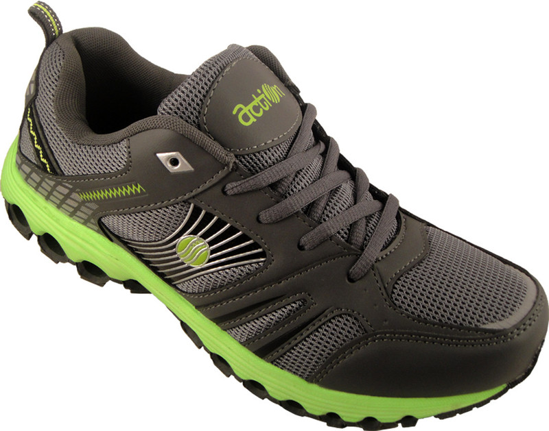 Action Dotcom SPT057 Running Shoes For Men(Grey, Green)