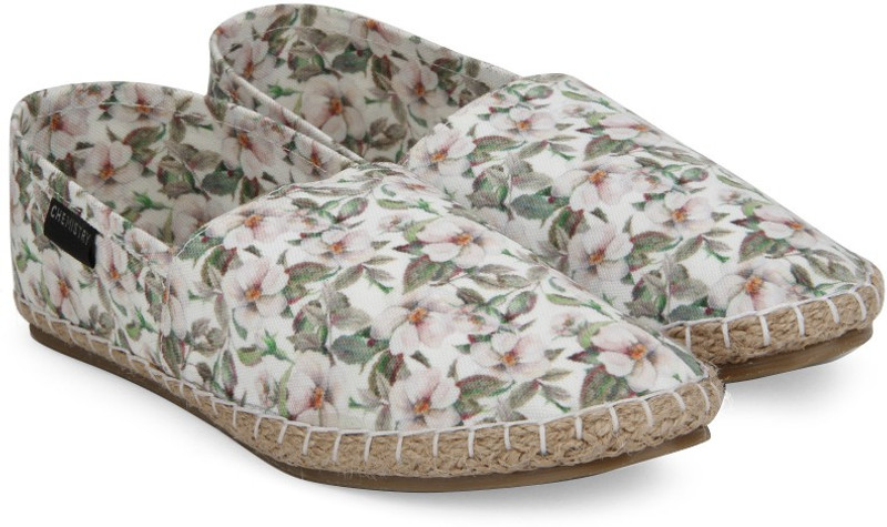 Chemistry Floral Canvas Espadrilles For Women(Green) Chemistry Floral Canvas Espadrilles For Women(Green)