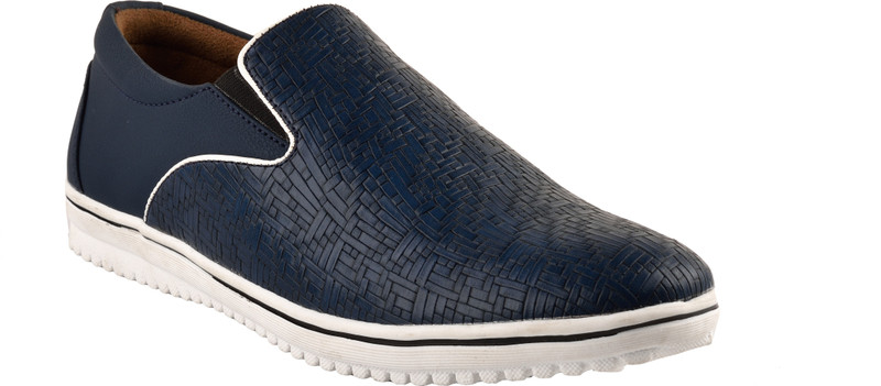 Chamois driving shoes Loafers For Men(Blue)