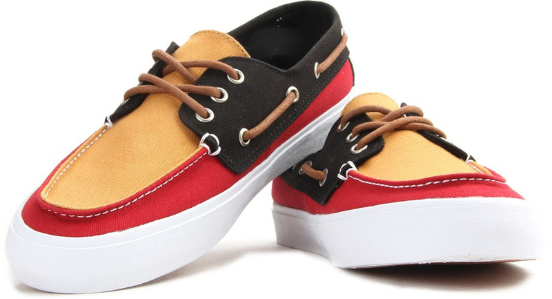 Vans CHAUFFEUR SF Men Boat Shoes For Men(Red, Black, Yellow) Vans CHAUFFEUR SF Men Boat Shoes For Men(Red, Black, Yellow)
