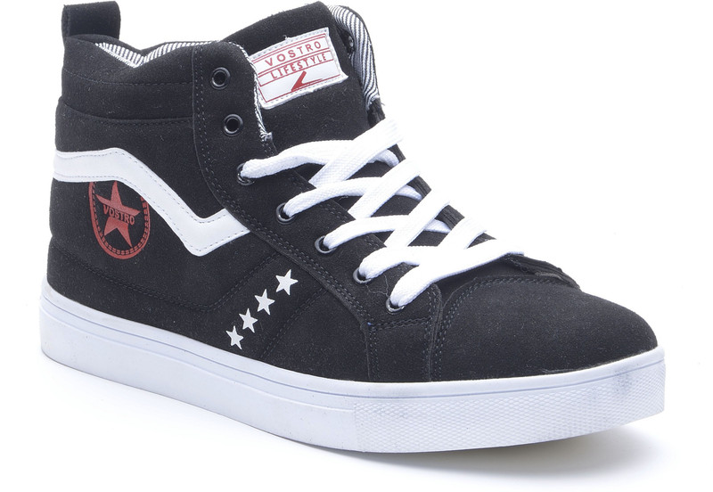 Vostro Canvas Shoes For Men(Black)