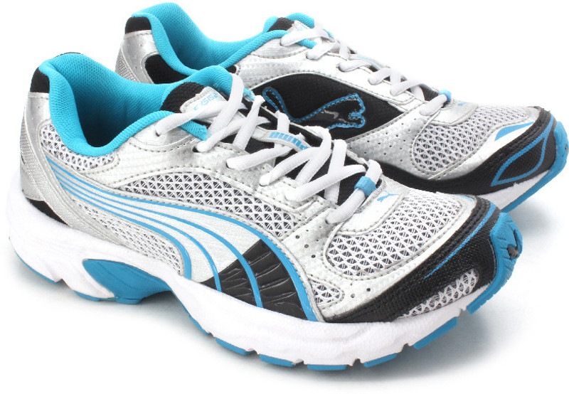 Puma Exsis Running Shoes For Women(Silver, Blue, Black)