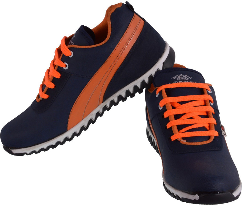 TKS Creations Casuals For Men(Blue, Orange)