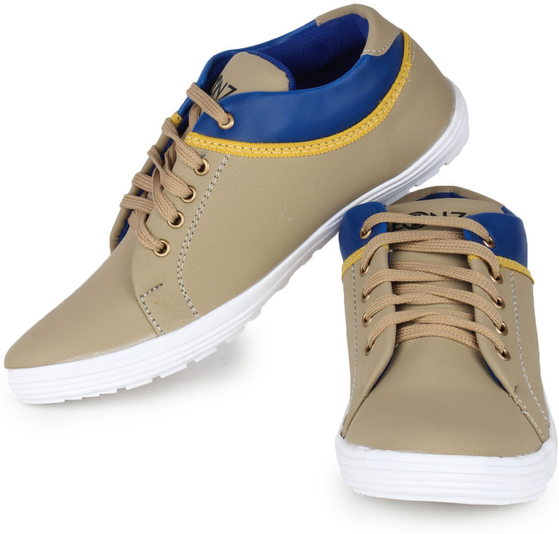 Beonza Casual Shoes For Men(Tan, Blue)