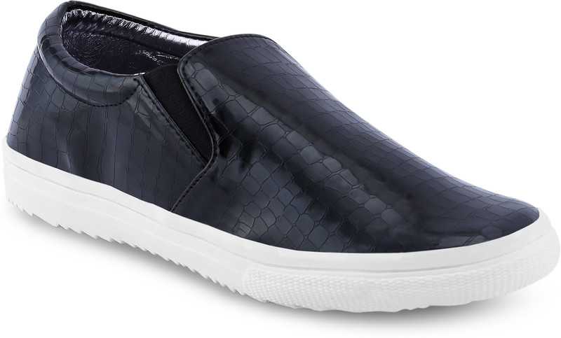 Get Glamr JULIE SLIP ONS Sneakers For Women(Black)