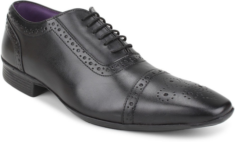 Knotty Derby TC Brogue Lace Up For Men(Black)