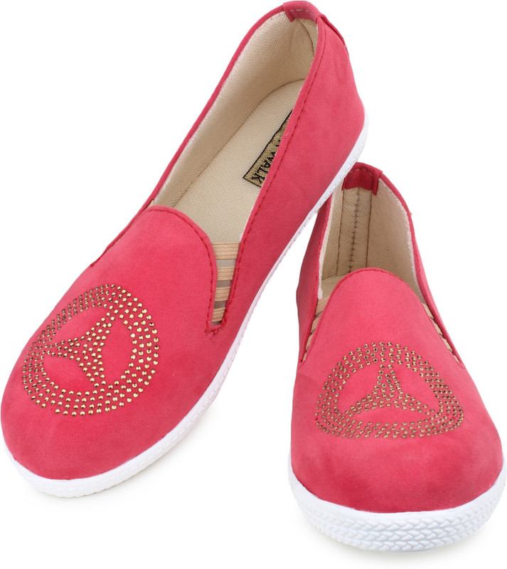 Moonwalk Loafers For Women(Red)