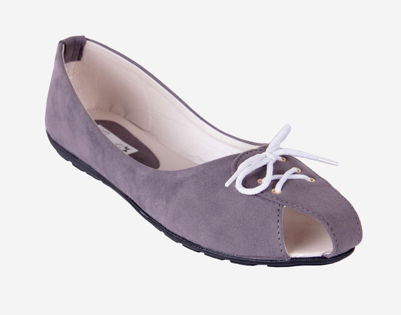 Goyal Open Toe Grey Bellies For Women(Purple)