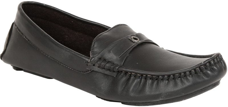 Adorn Elegant and Trendy Loafers For Women(Black)