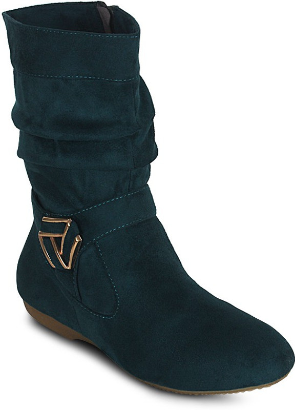 Get Glamr Designer Reads Boots For Women(Green)