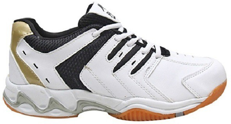 Aryans Sparky Badminton Shoes For Men(White)
