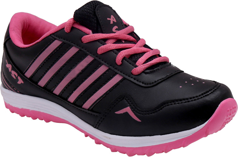 AST Astar Walking Shoes For Women(Black, Pink)