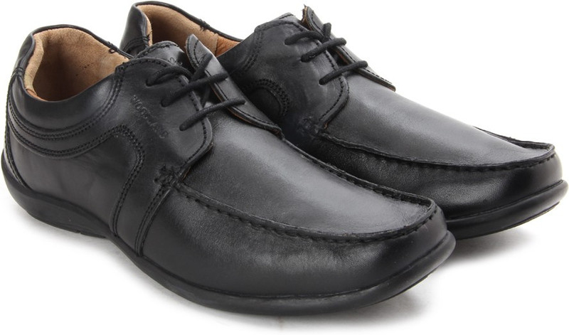 Woodland Men Corporate Casuals For Men(Black)