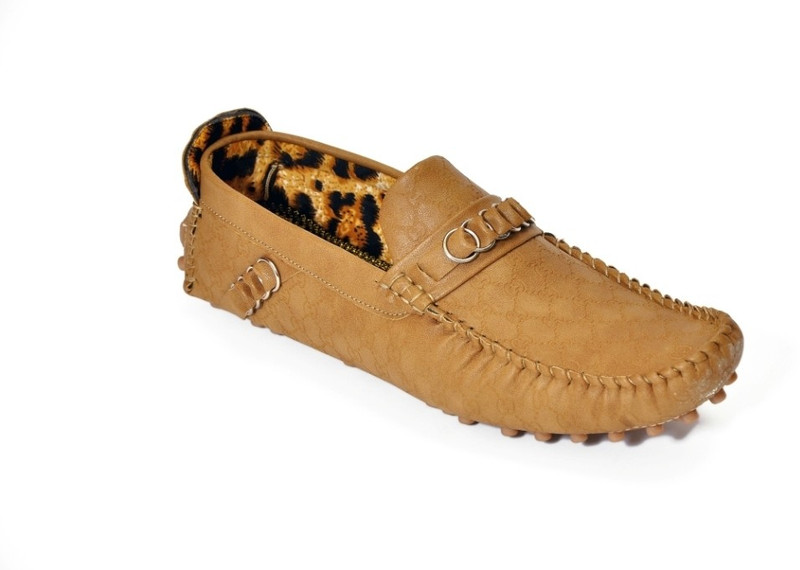 Ztoez Classy Light Brown Loafers For Men(Brown)