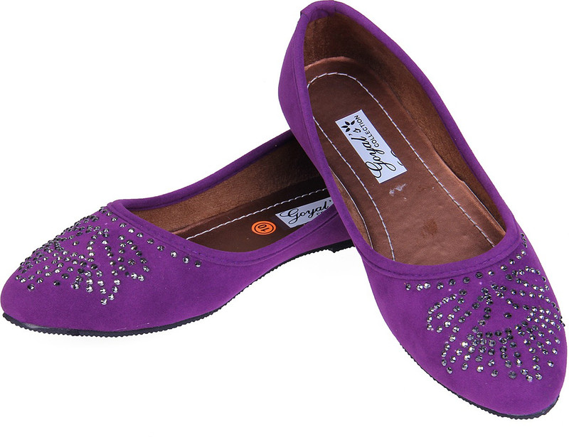 Goyal Moon Purples Rubels Bellies For Women(Purple)
