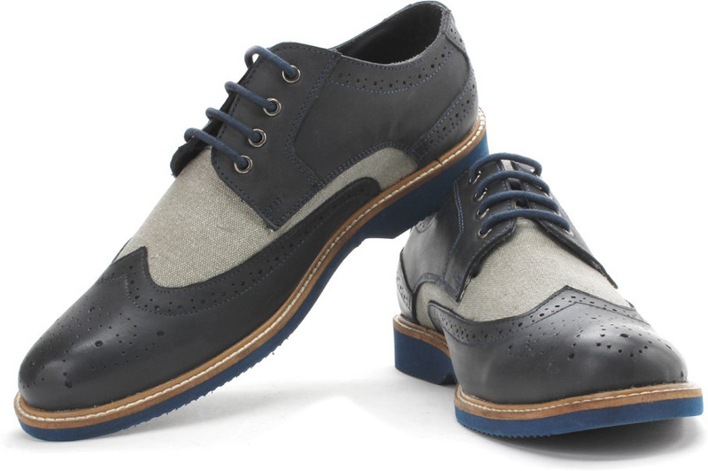 Arrow Men Genuine Leather Corporate Casuals For Men(Grey)