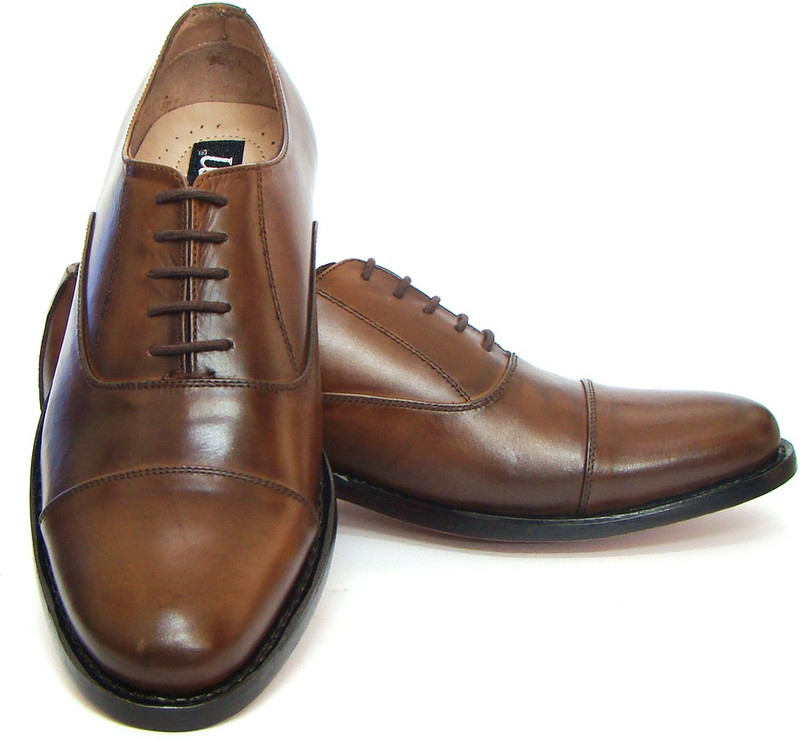 ASM Tan Lace Up Shoes For Men(Tan)