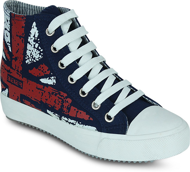 Get Glamr Yashura Sneakers For Women(Blue)