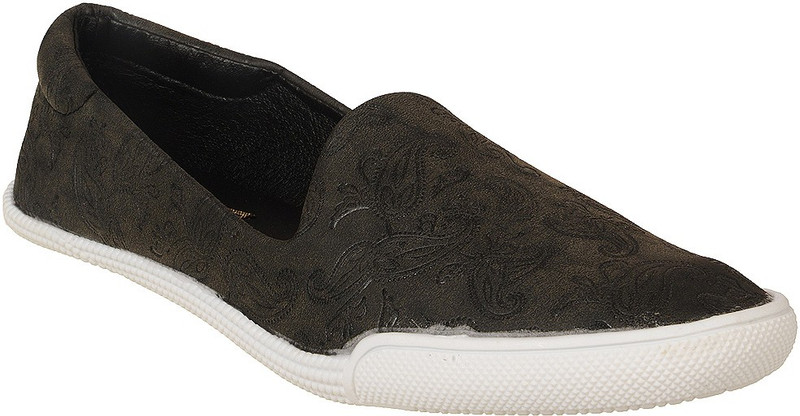 Flat n Heels Canvas Shoes For Women(Black)