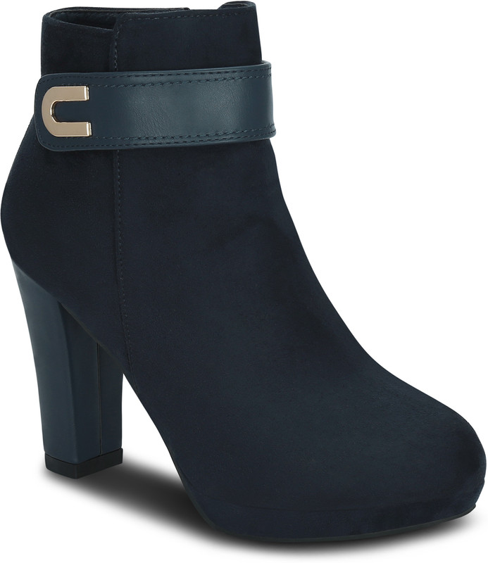 Get Glamr CARROLL Boots For Women(Blue)