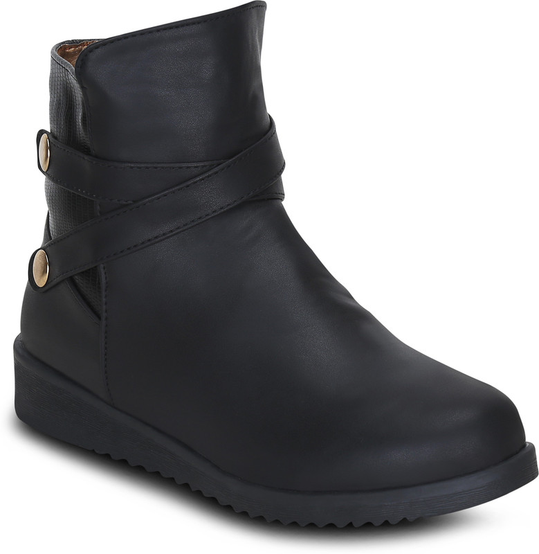 Get Glamr EDNA Boots For Women(Black)