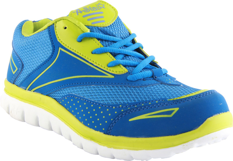 Zapatoz A-Star by Zapatoz pgreen Running Shoes For Men(Green, Blue)