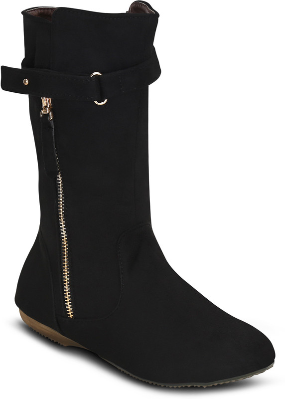 Get Glamr EILEEN Boots For Women(Black)