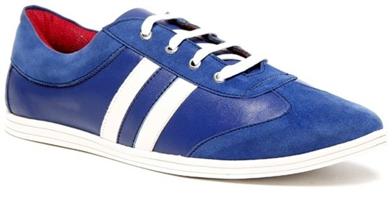 Zapatoz Blue & White Sneakers For Men(Blue)