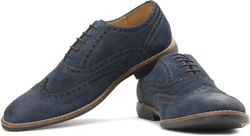 Kenneth Cole Lace Up Shoes For Men(Navy)