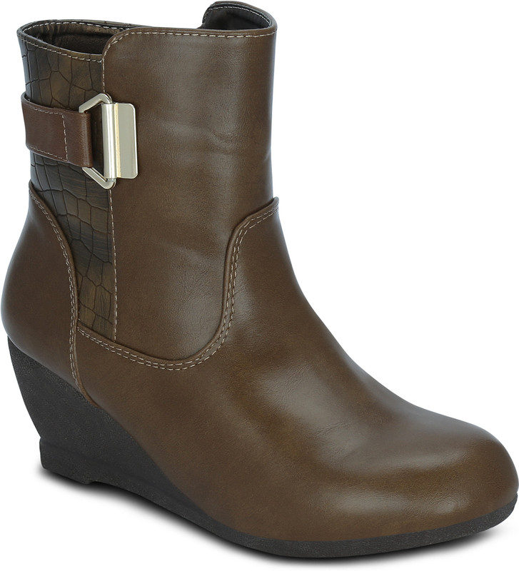 Get Glamr LAPIS Boots For Women(Brown)