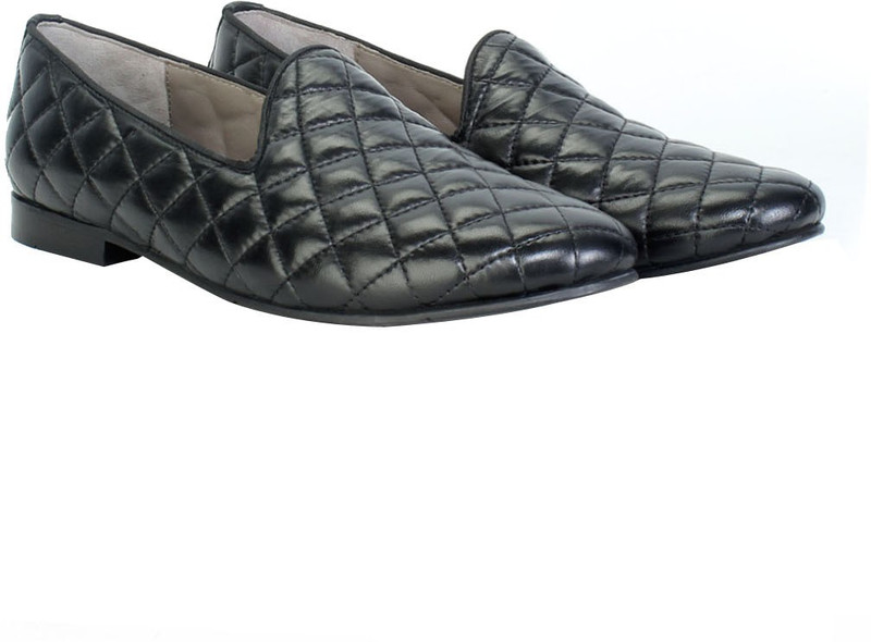 Bare Skin Black Leather Casual Shoes For Men(Black)