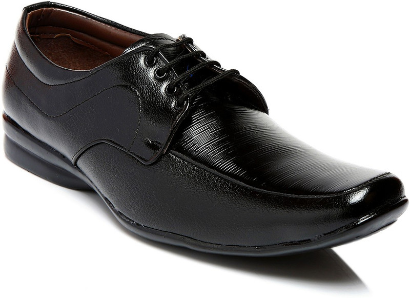 Juan David 63 Lace Up Shoes For Men(Black)