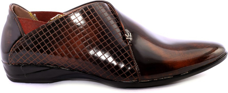 Knoos Party Wear For Men(Brown)