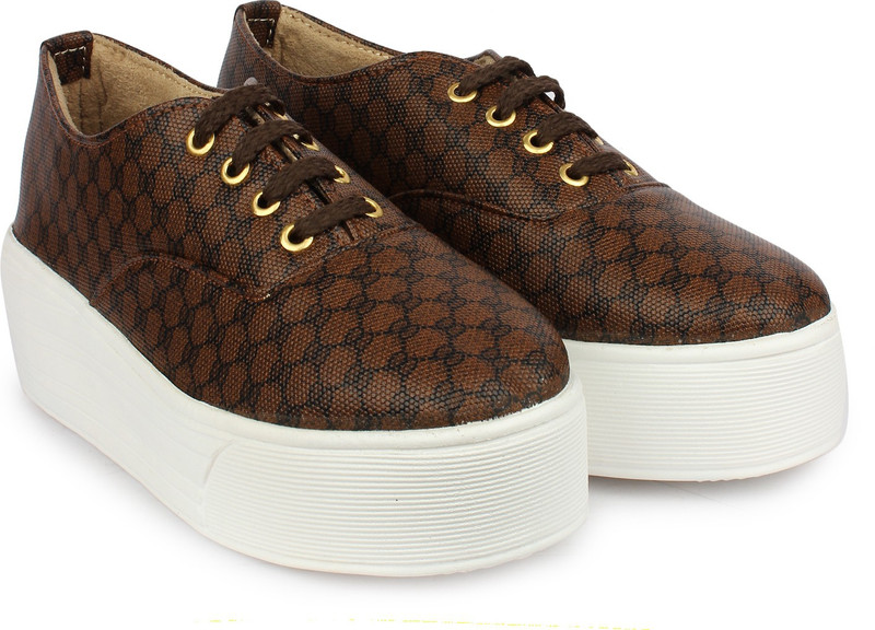 Do Bhai Sneakers For Women(Brown)