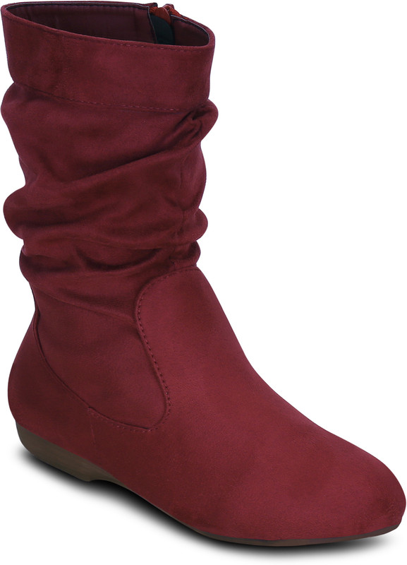 Get Glamr CLAIR Boots For Women(Red)