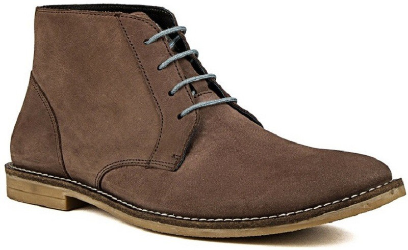 De Scalzo Nubuck Boots For Men(Khaki)