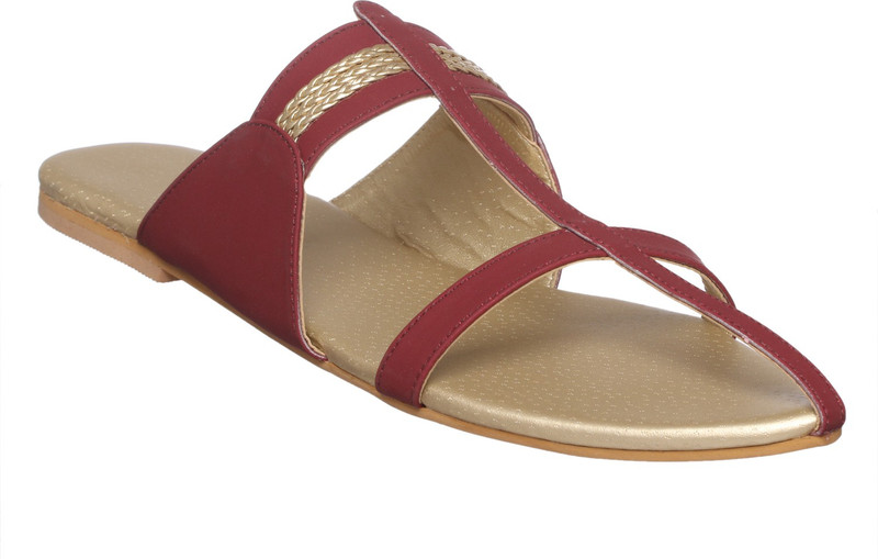 Carabella Kolhapuris For Women(Maroon)