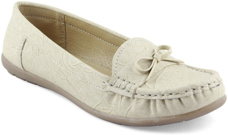 Pink Fever Loafers For Women(Natural)