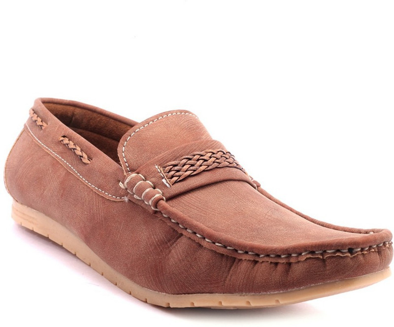 Knoos Stylish Loafers For Men(Brown)