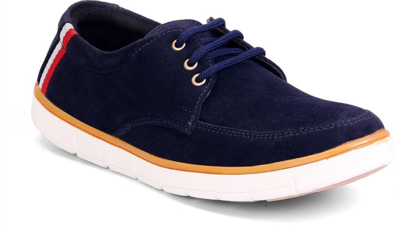 Molessi Blue Suede Casual Shoes Casuals For Men(Blue)