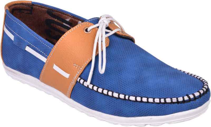 Knoos Boat Shoes For Men(Blue)