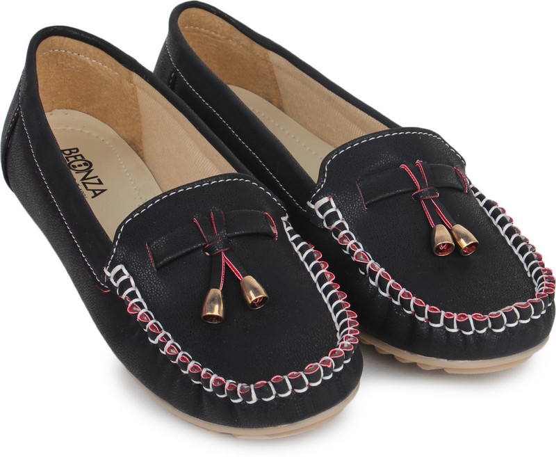 Beonza Loafers For Women(Black)