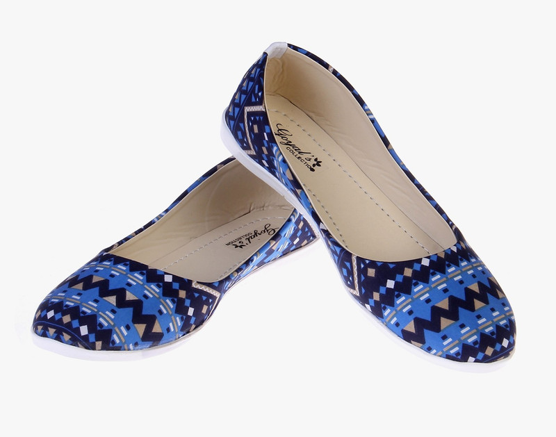 Goyal Blue Artistics Bellies For Women(Blue)