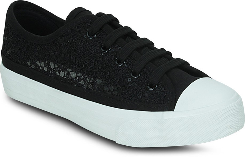Get Glamr Canvas Shoes For Women(Black)