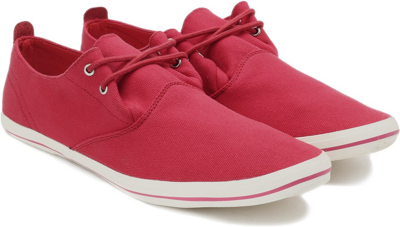 Flippd Men Canvas Sneakers For Men(Pink)