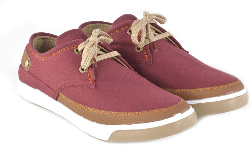 Boysons man choice lifestyle Canvas Shoes For Men(Maroon, Brown)