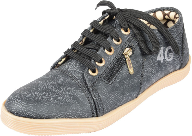 Oora BON-CROCK_6_Black Corporate Casuals For Men(Black)